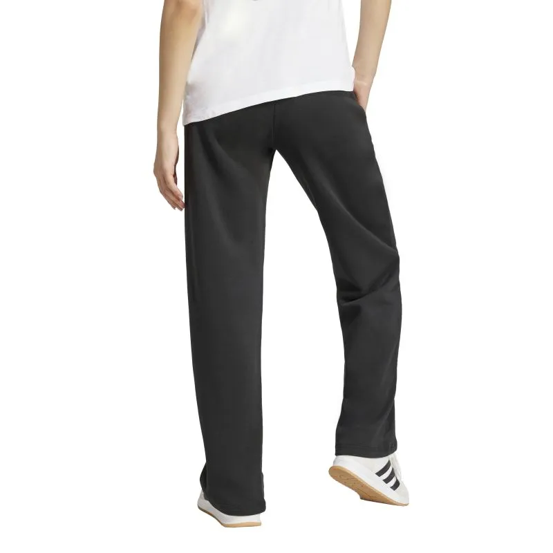 Adidas Womens Essentials Small Logo Feel Cozy Open-Hem Trackpant