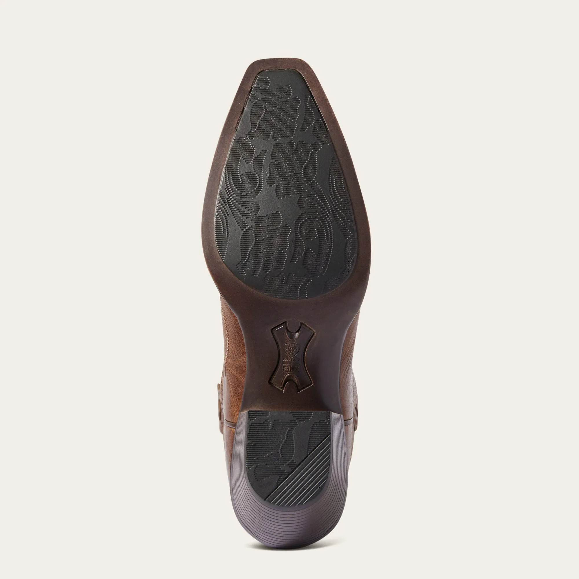 Ariat Ladies 10038313 Heritage D Toe StretchFit Cowboy Boots in Dark Tan