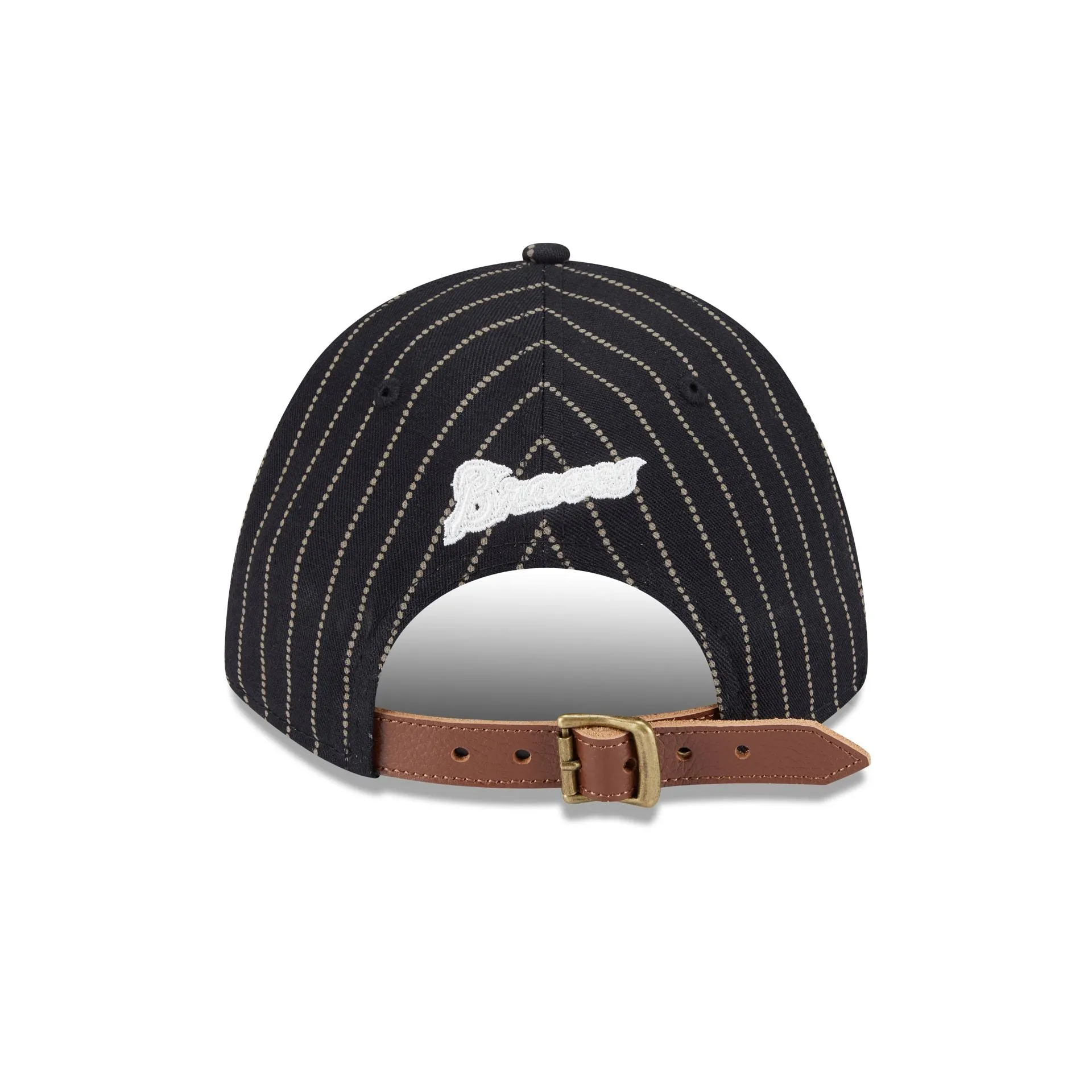 Atlanta Braves Three Looms Pinstripe 9FORTY A-Frame M-Crown Adjustable