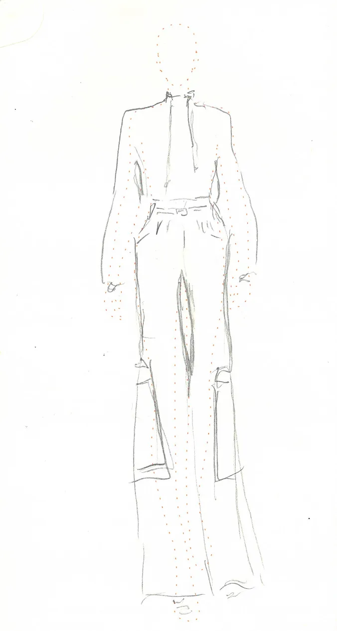 Bate Cargo Pant in Dark Navy Cashmere