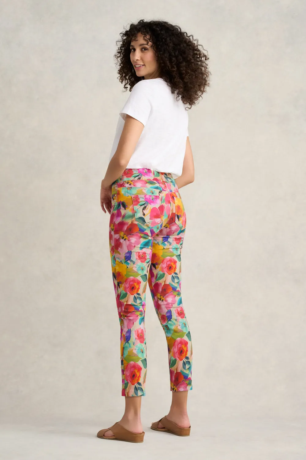 Bengajean® 7/8th Button Detail - Multi Roses Print