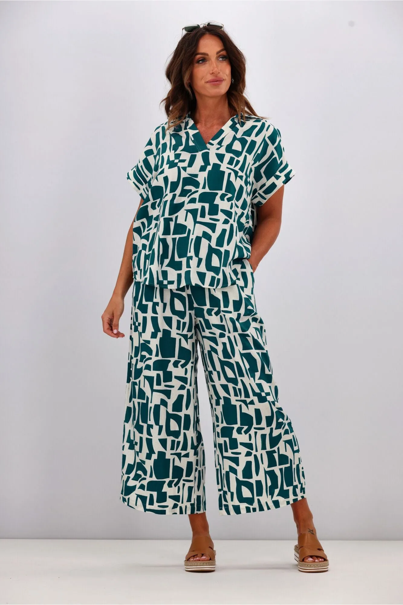 Betty Basics Senorita Pant Geo Print