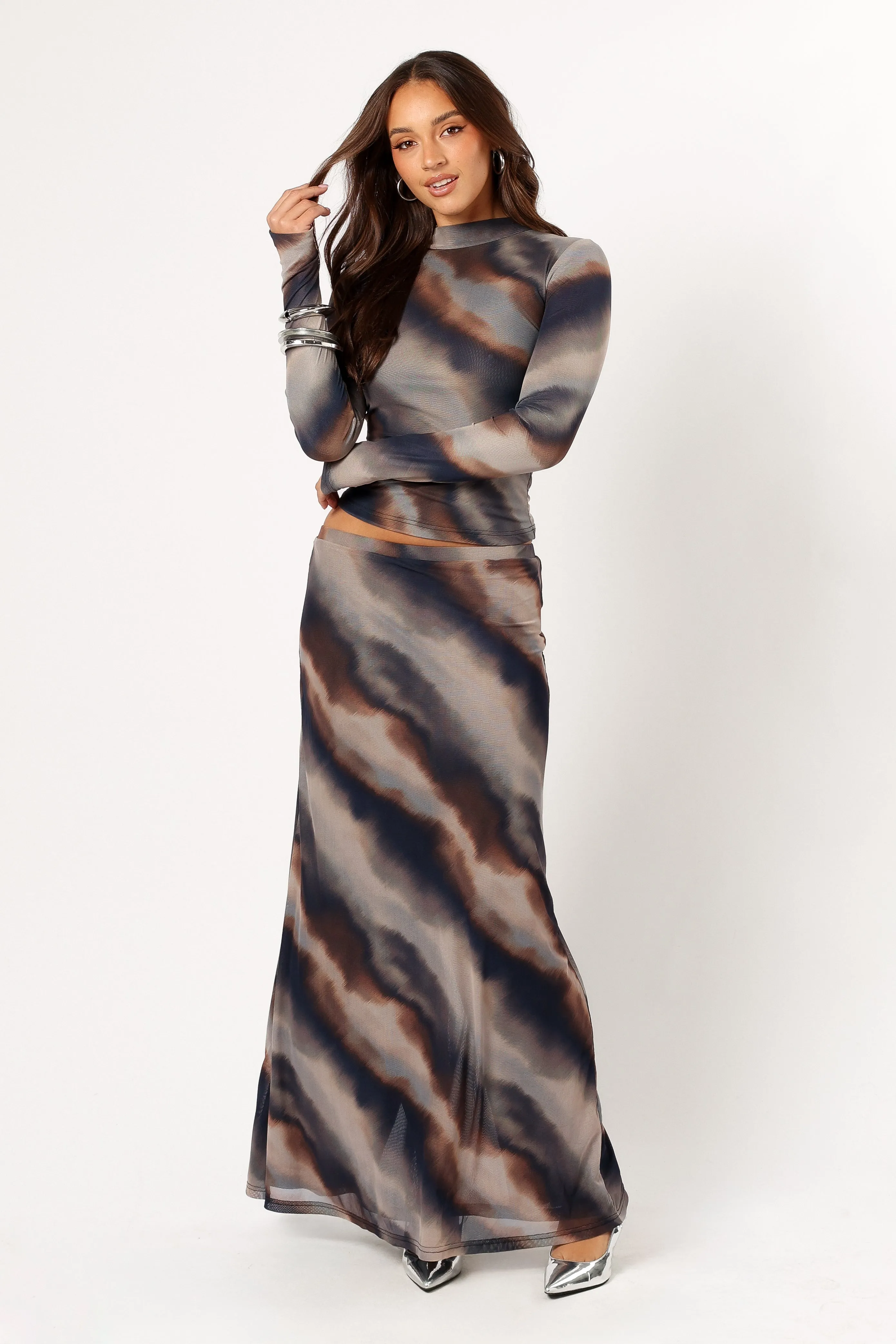 Beverly Maxi Skirt - Dusk Print
