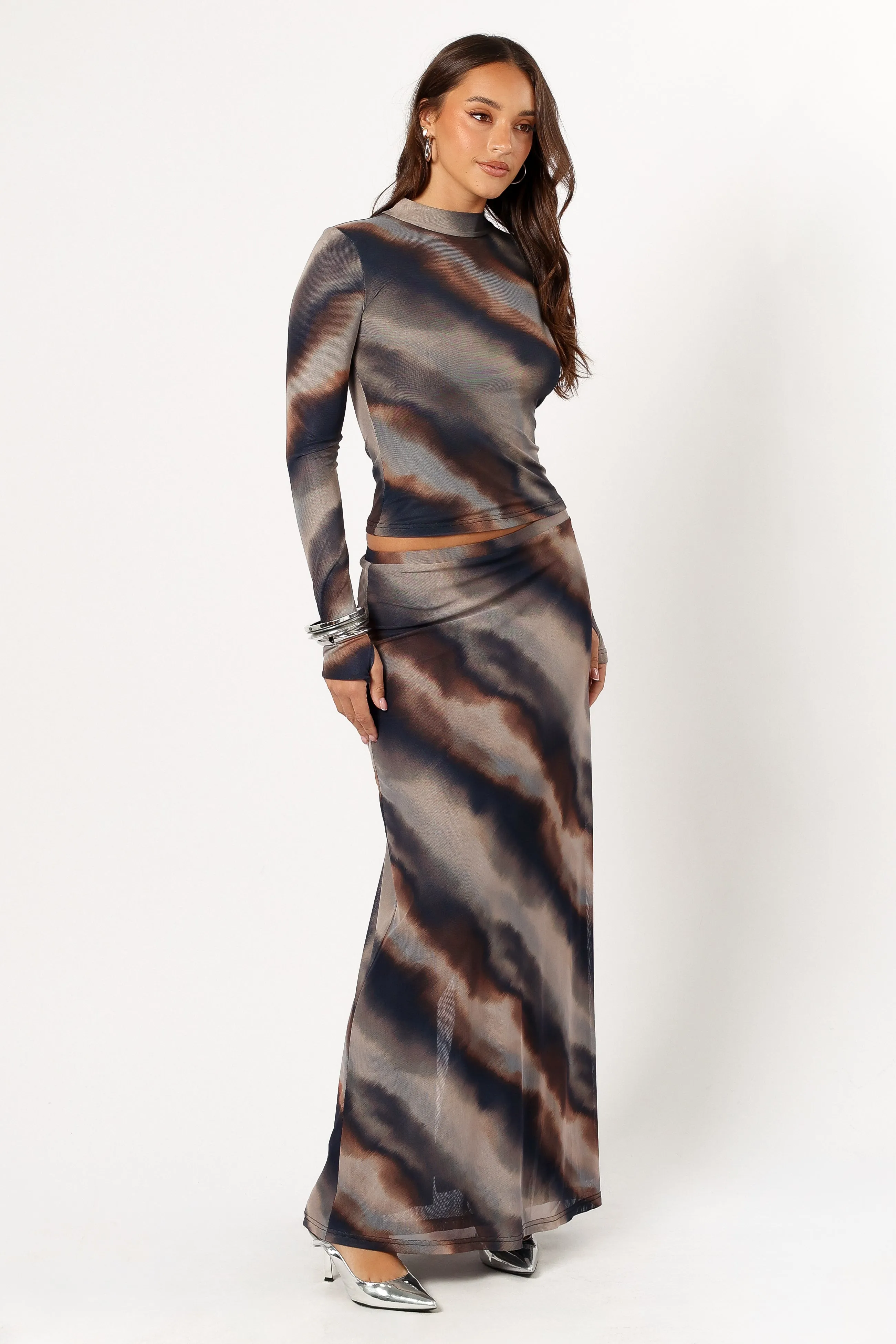 Beverly Maxi Skirt - Dusk Print