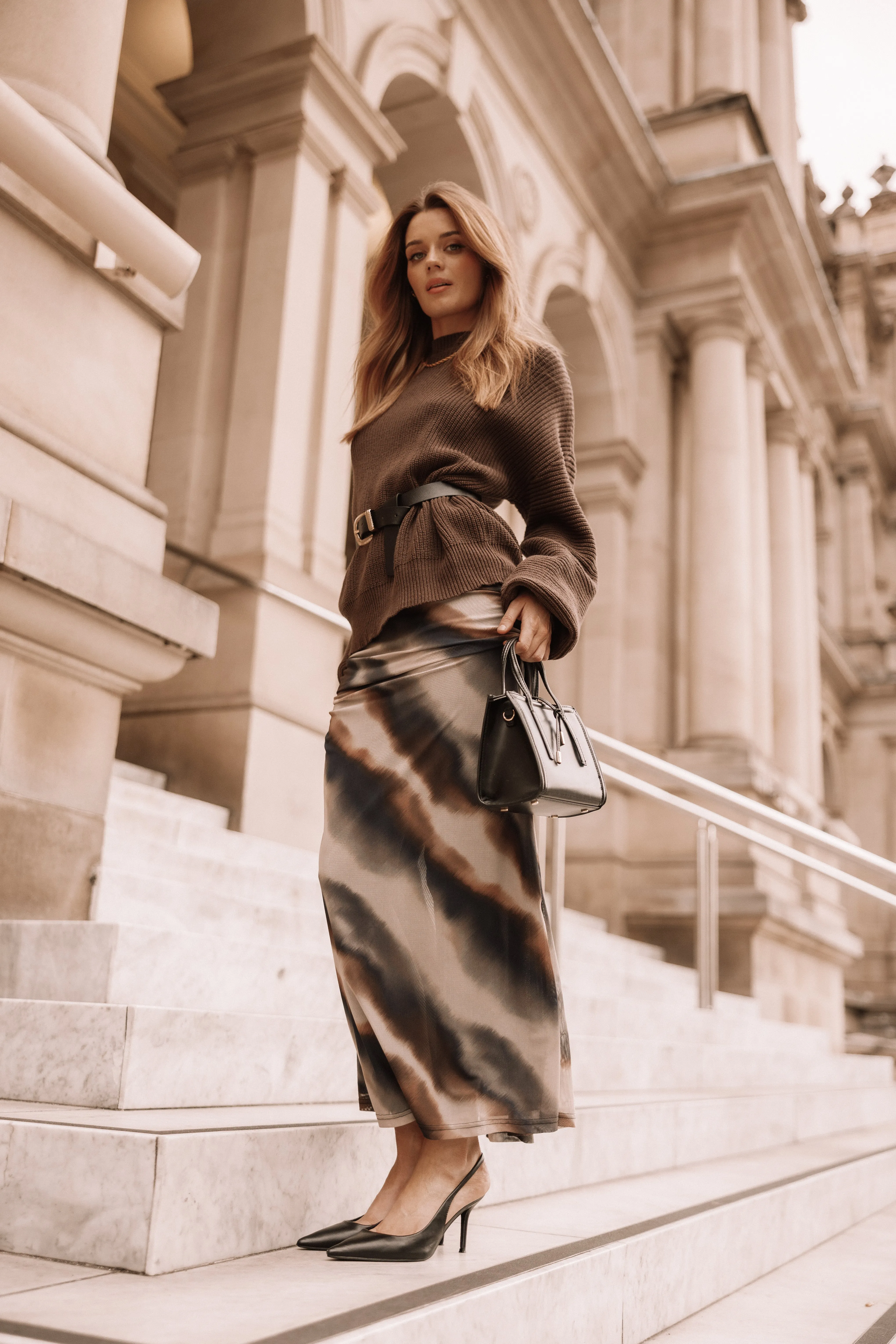 Beverly Maxi Skirt - Dusk Print