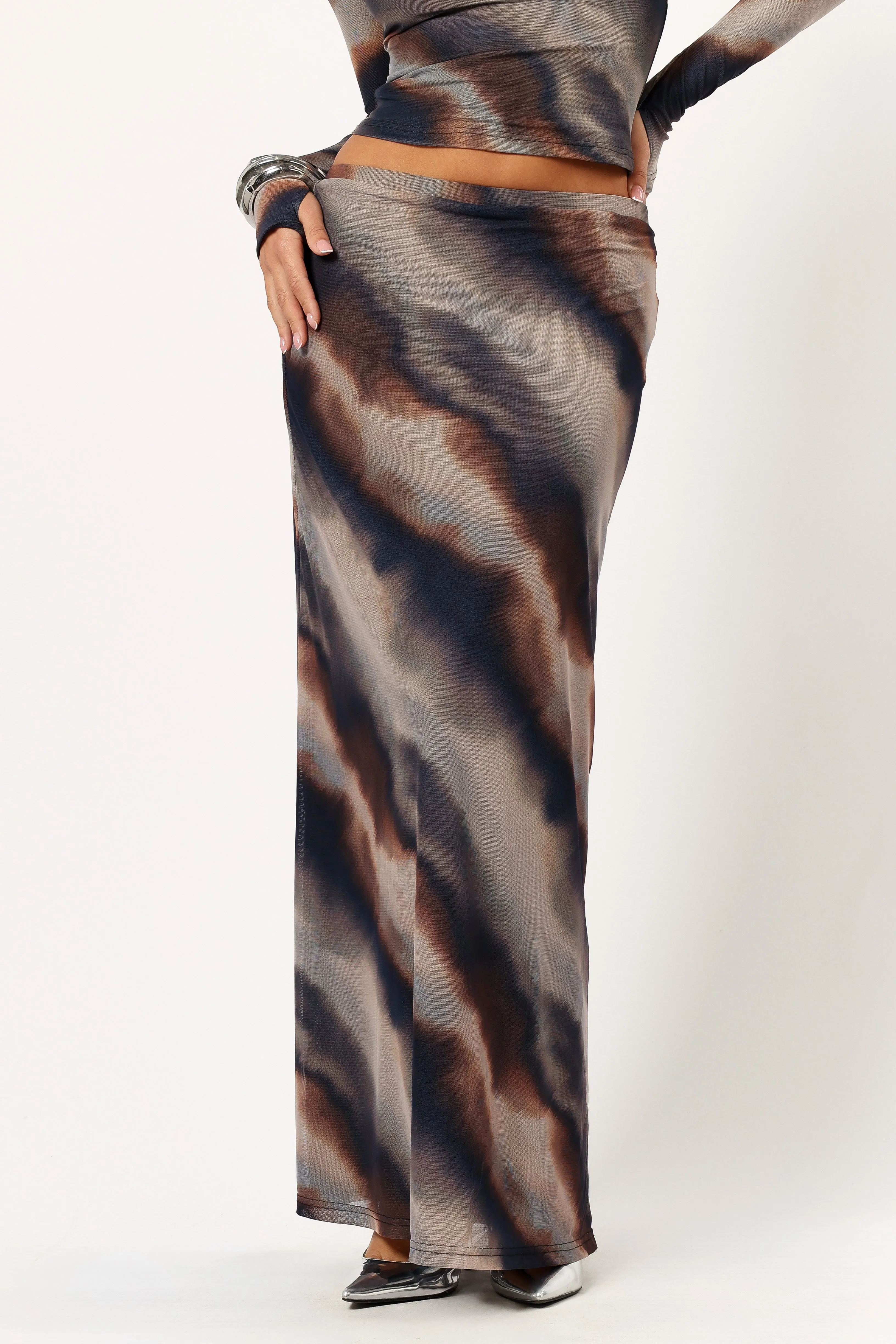 Beverly Maxi Skirt - Dusk Print