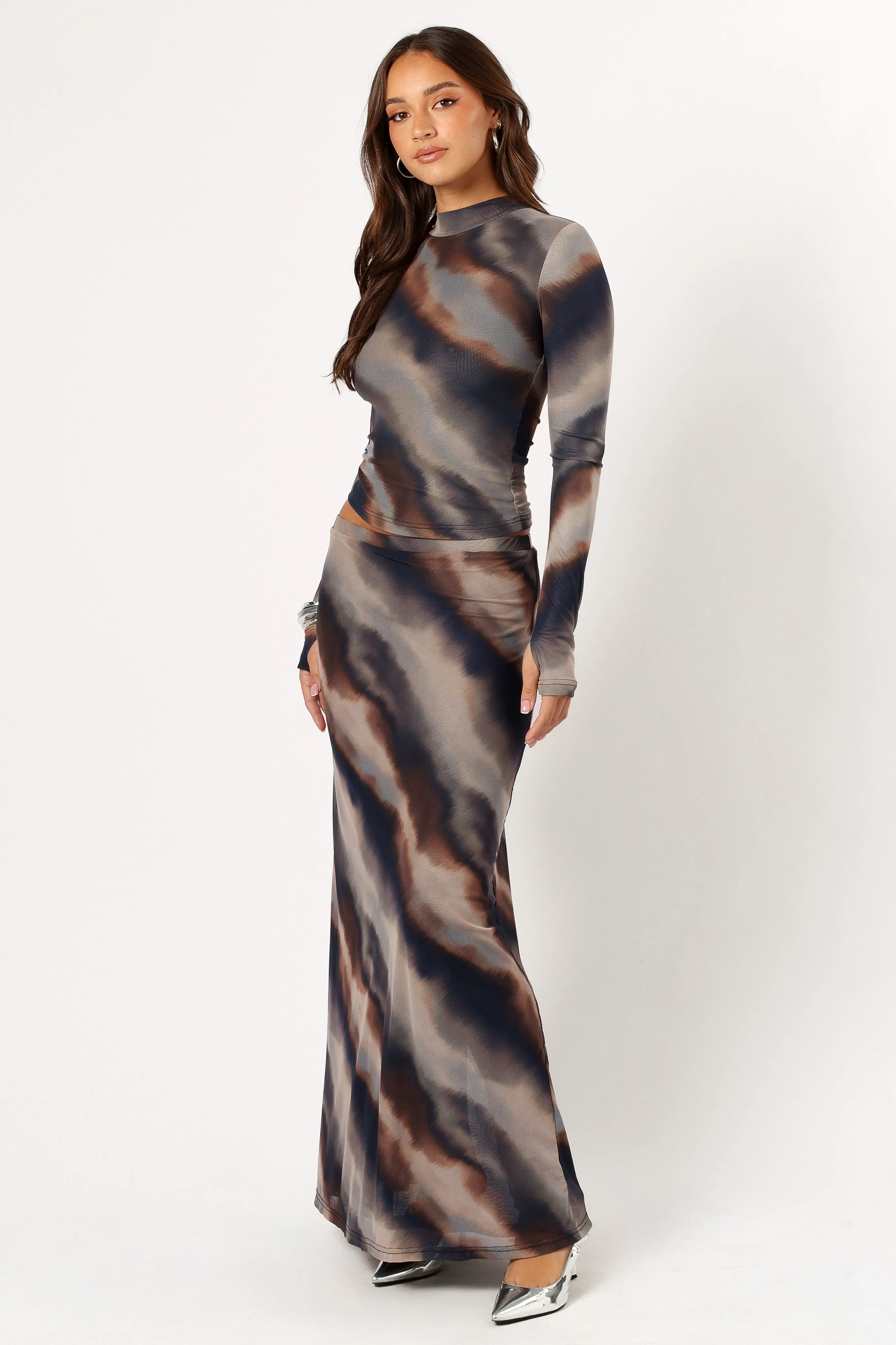 Beverly Maxi Skirt - Dusk Print