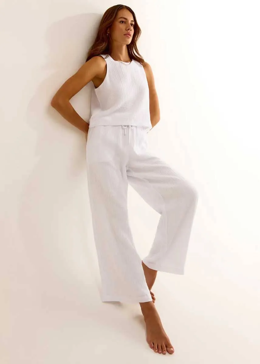 Bondi Gauze Pant - White