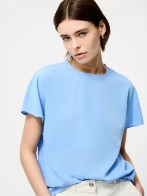 Capriana Crepe Crew Neck Top