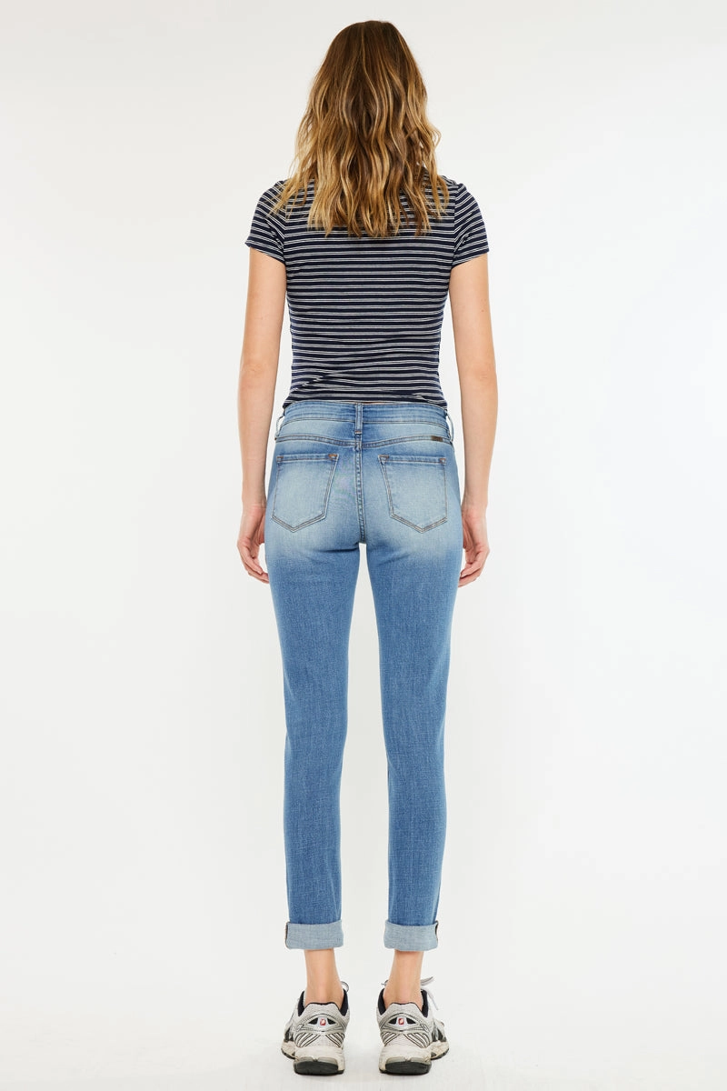 Caroline Mid Rise Ankle Skinny Jeans