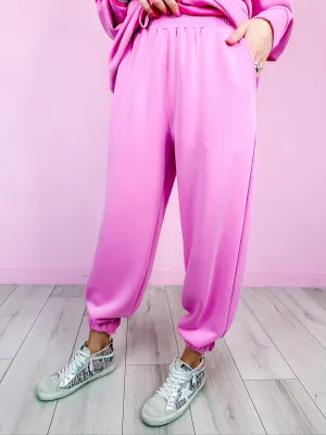 CARPOOL CUTIE JOGGER PANTS - PINK