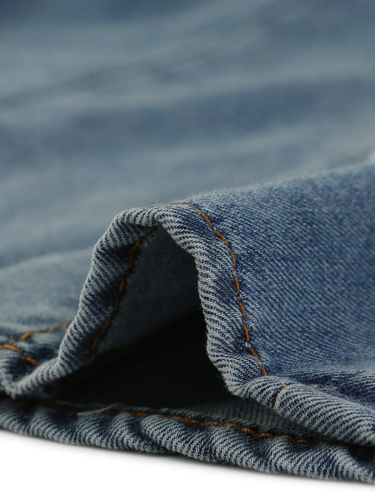 Casual Long Sleeve Buttton Down Boyfriend Distressed Denim Jacket