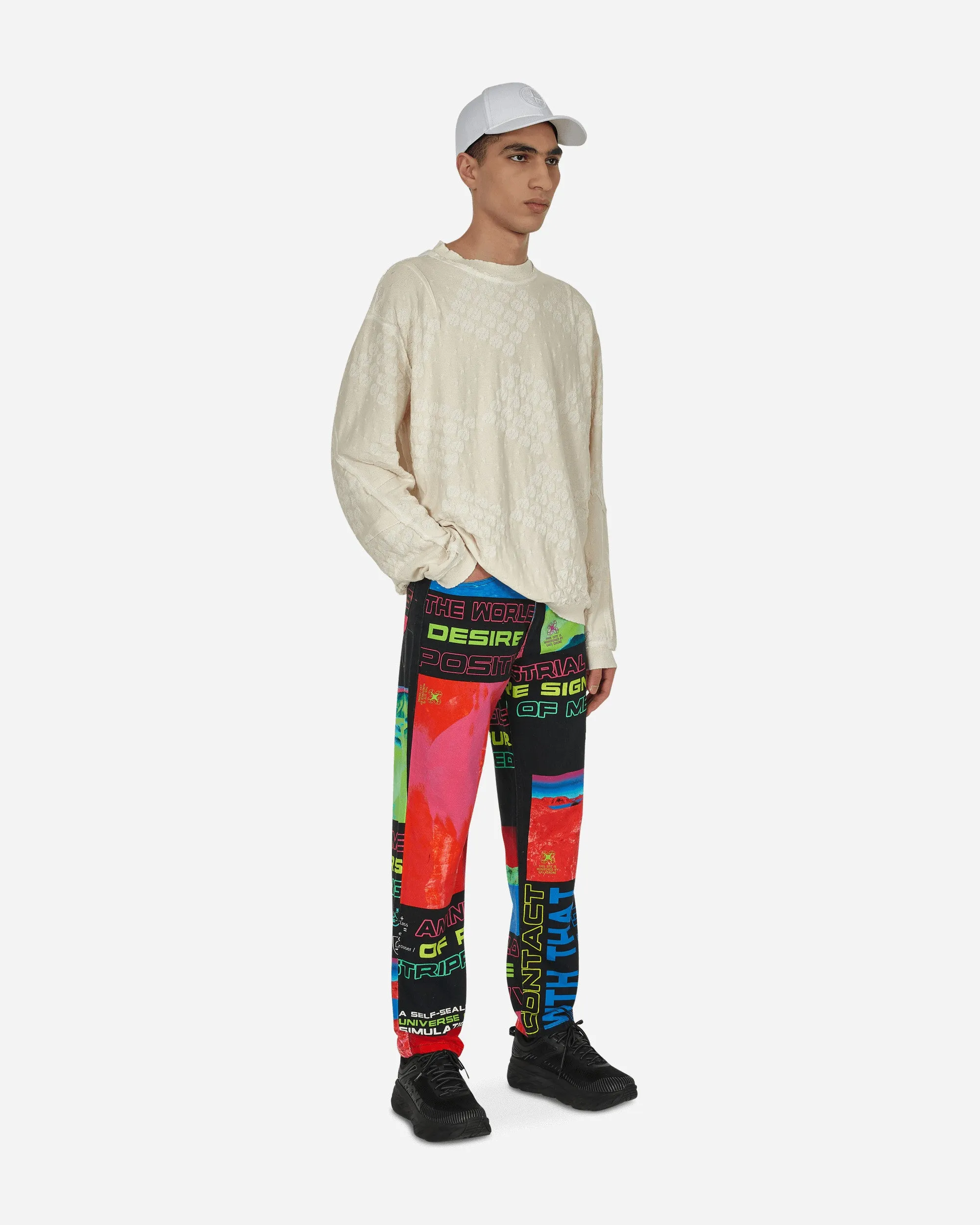 College Crewneck Sweater White