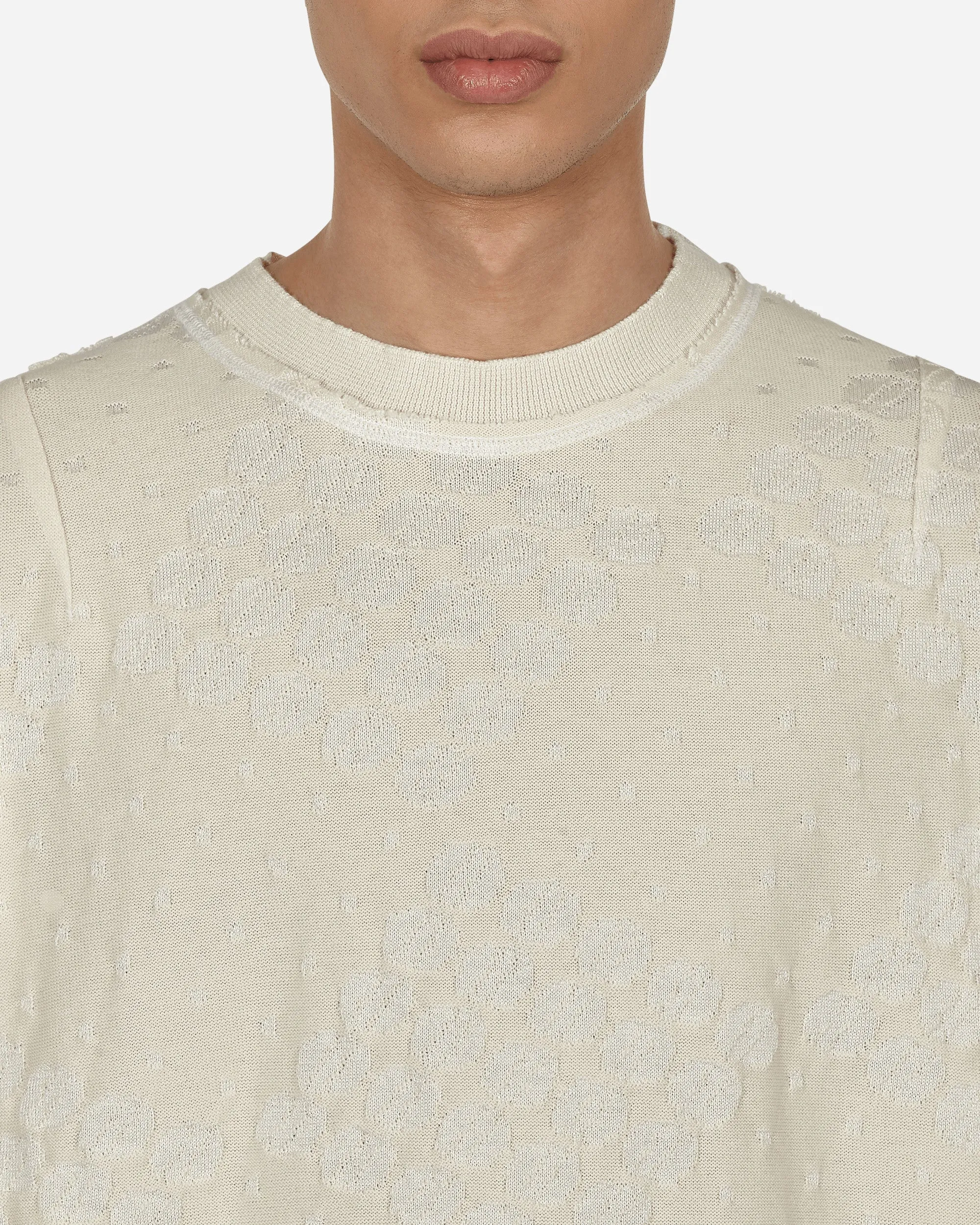 College Crewneck Sweater White