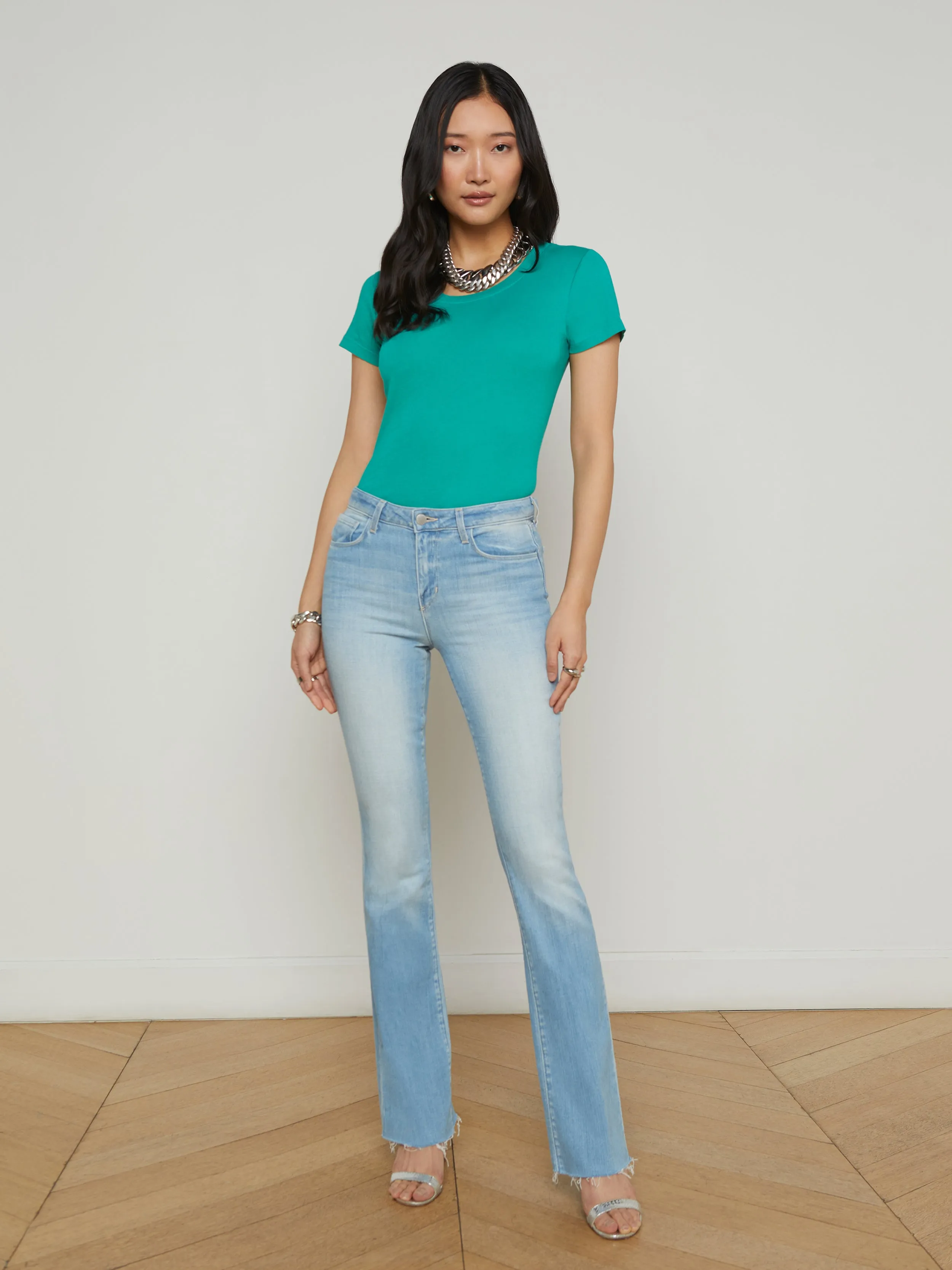 Cory Cotton Scoopneck Tee