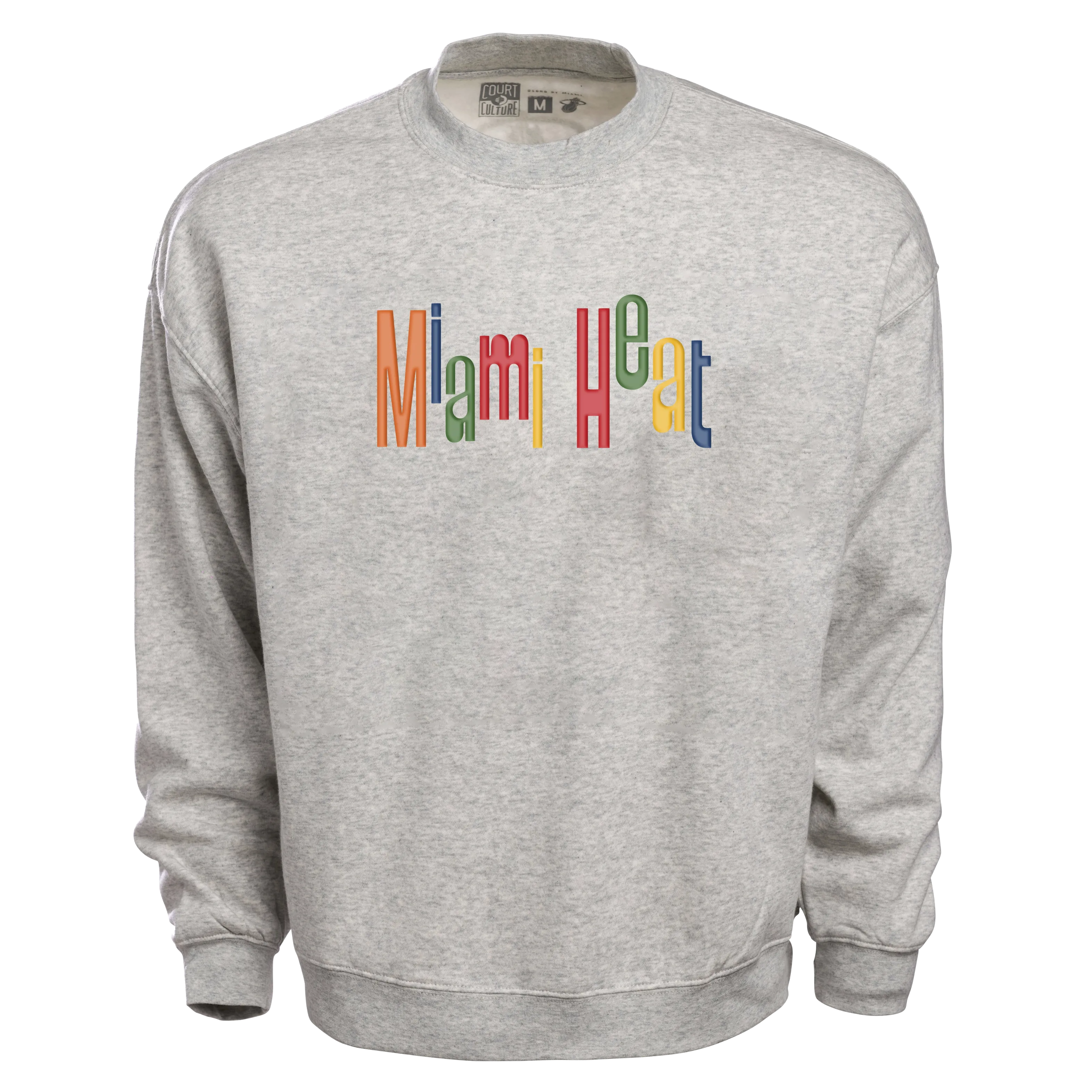 Court Culture Support Women "Miami Multicolor" Unisex Embroidered Crewneck