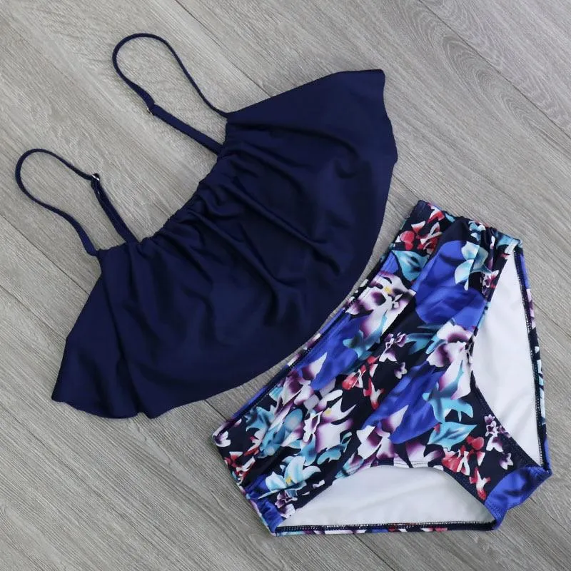 Cute Bikinis Women Swimwear High Waist Hula Honey Swimwear