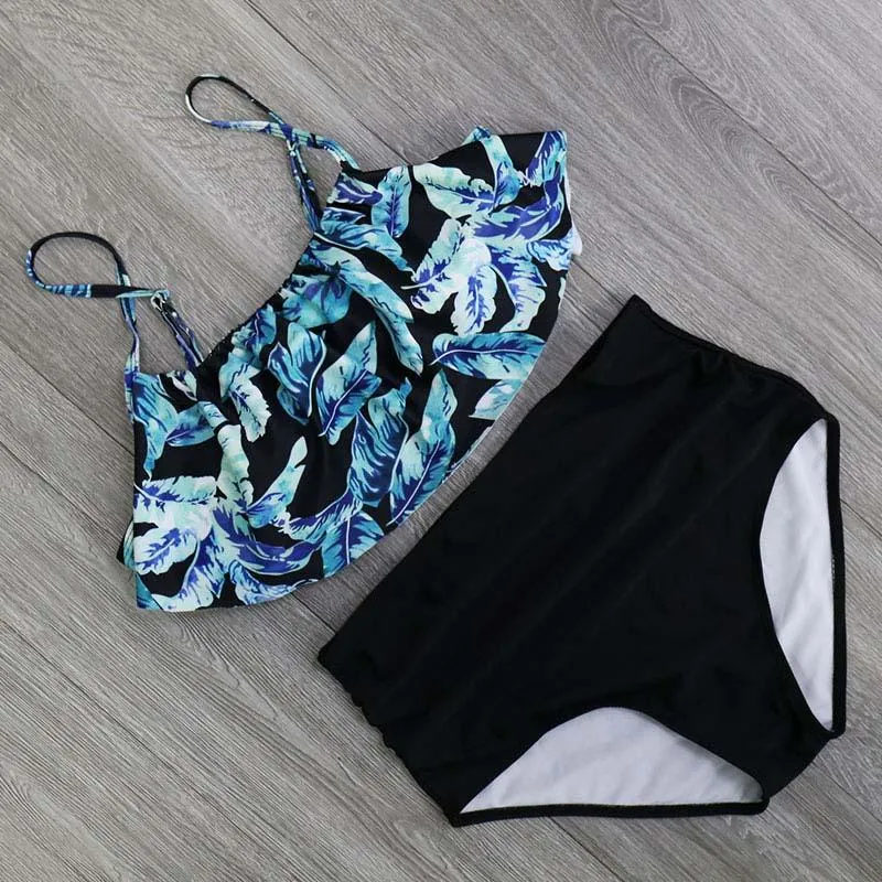 Cute Bikinis Women Swimwear High Waist Hula Honey Swimwear