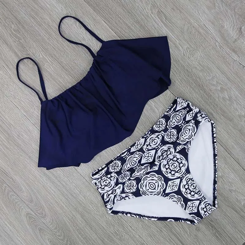 Cute Bikinis Women Swimwear High Waist Hula Honey Swimwear