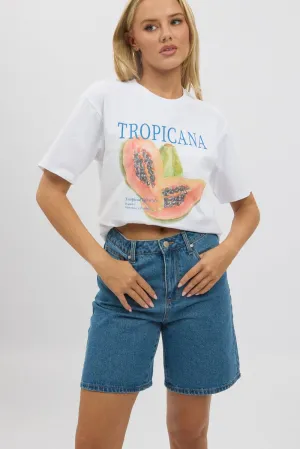 Denim Bermuda Jorts Mid Rise
