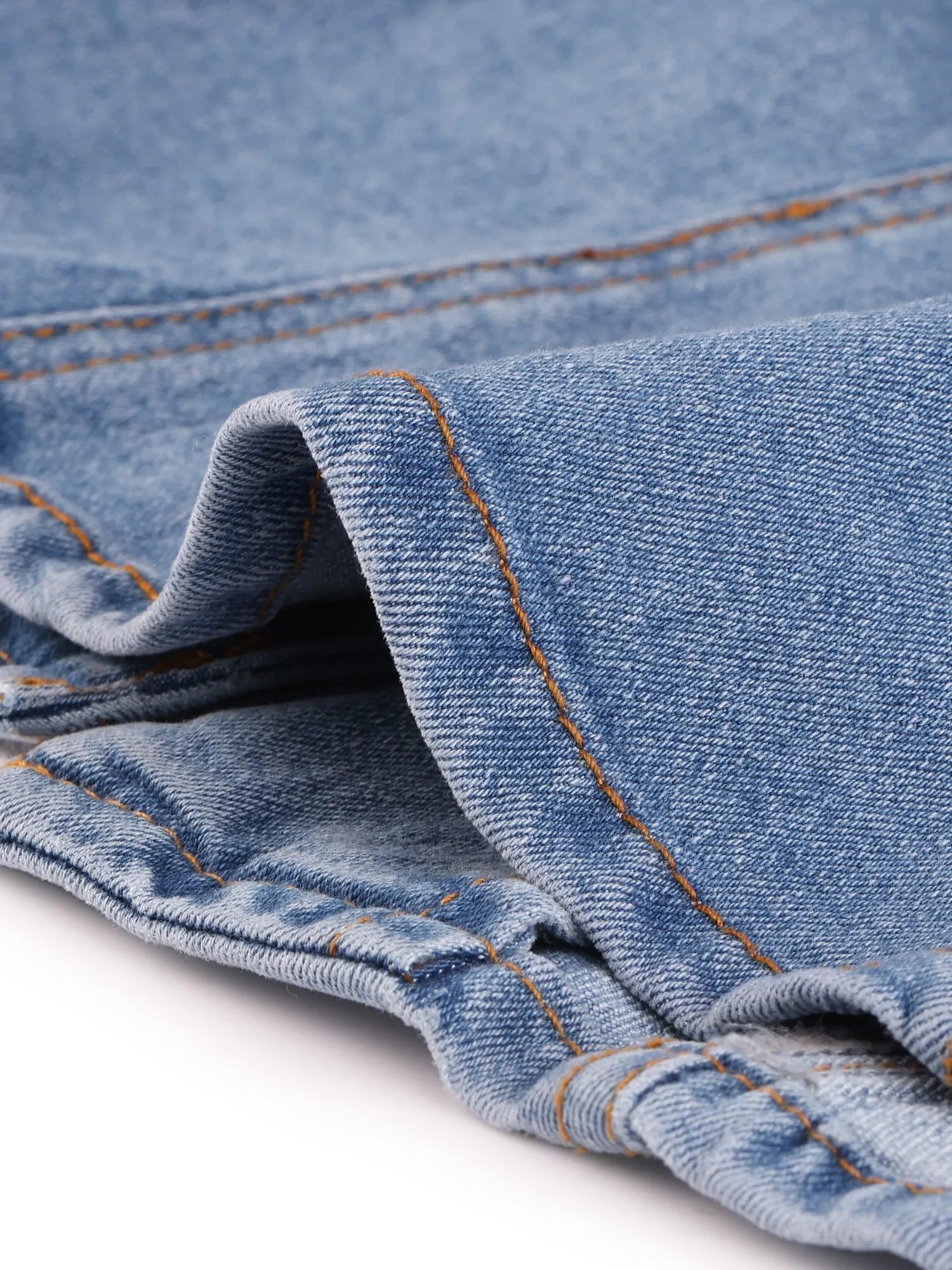 Denim Vest Halter Neck Button Down Backless Jean Waistcoat