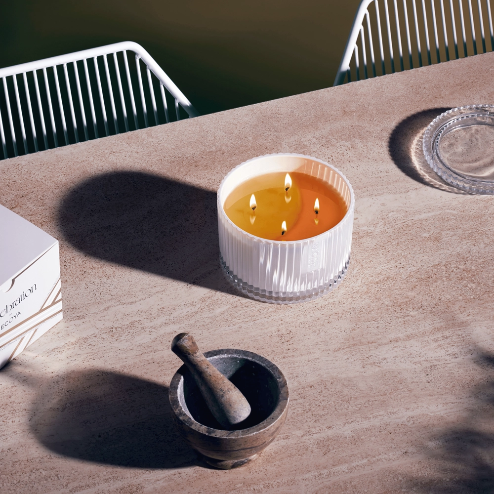 Ecoya Grand Celebration Candle White Musk & Vanilla