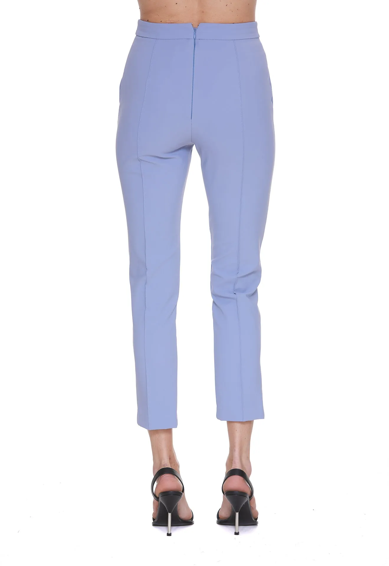 Elisabetta Franchi High Waist Slim Fit Trousers