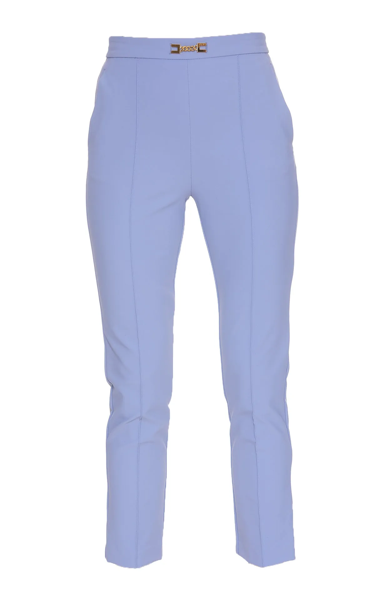 Elisabetta Franchi High Waist Slim Fit Trousers