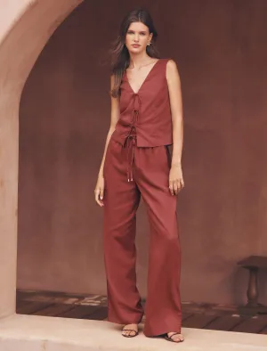 Erica Drawstring Straight Leg Pants