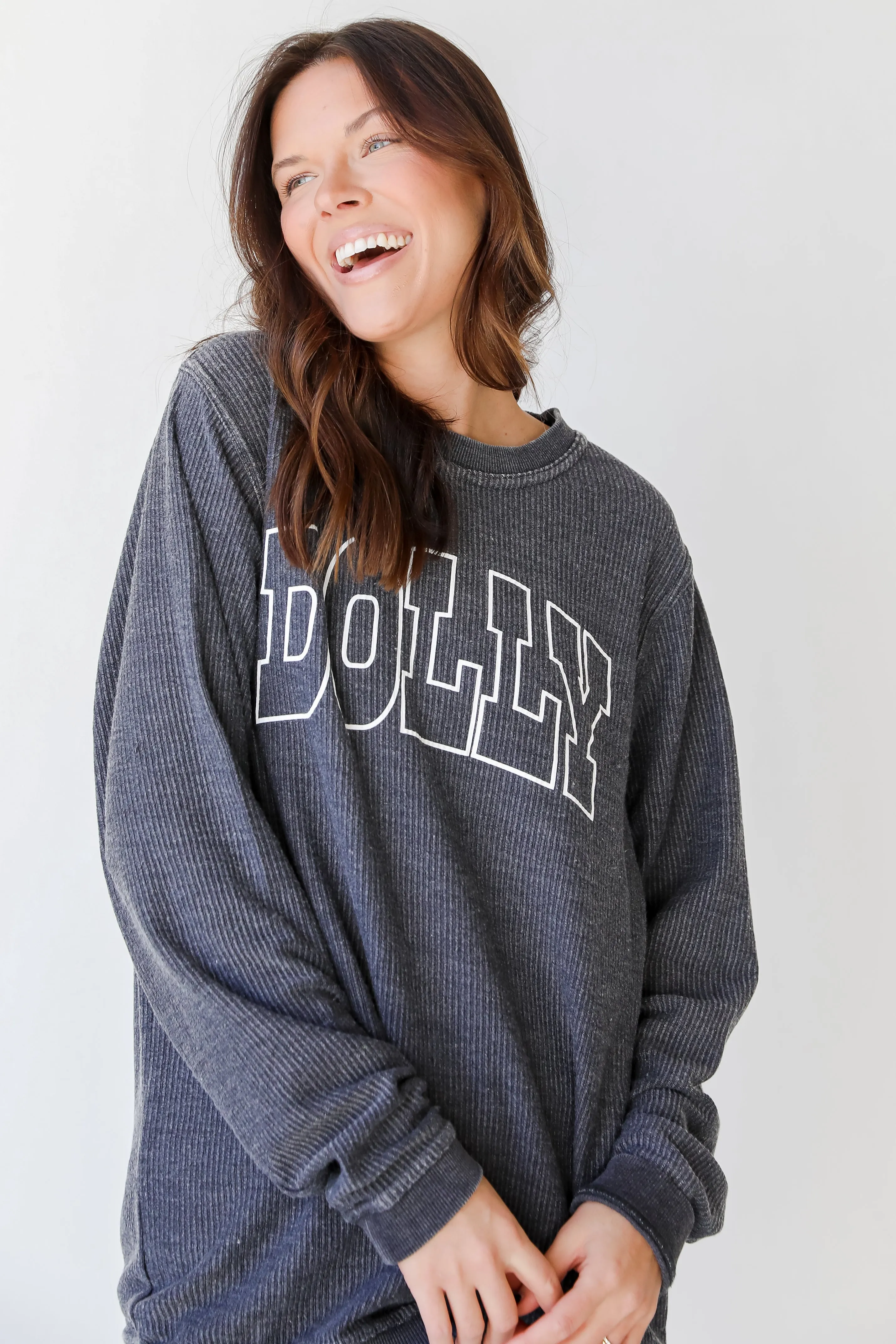 FINAL SALE - Dolly Corded Sweatshirt