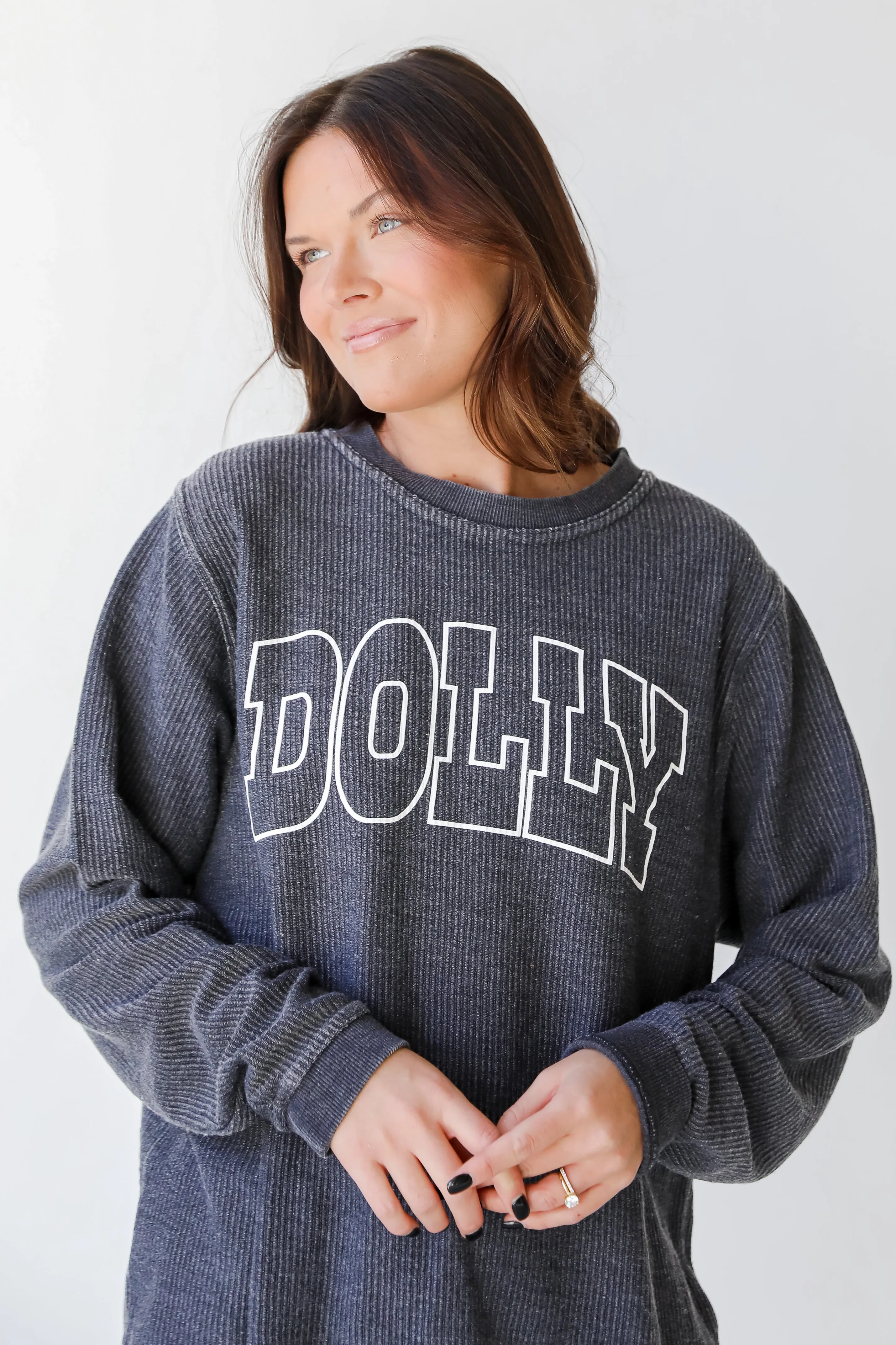 FINAL SALE - Dolly Corded Sweatshirt