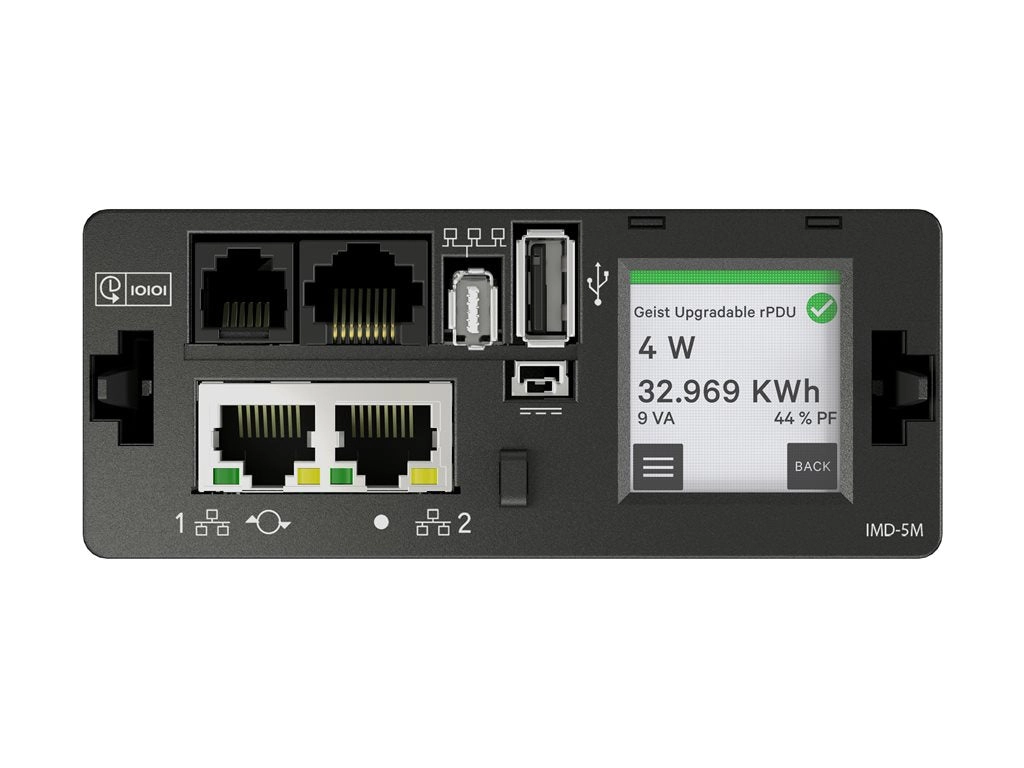 Geist Monitored Unit Level MN05M4B1-24D203-3TL5A0A10-S - Power distribution unit - AC 120 V - 2.8 kW - Ethernet 10/100/1000, VP4N30AP