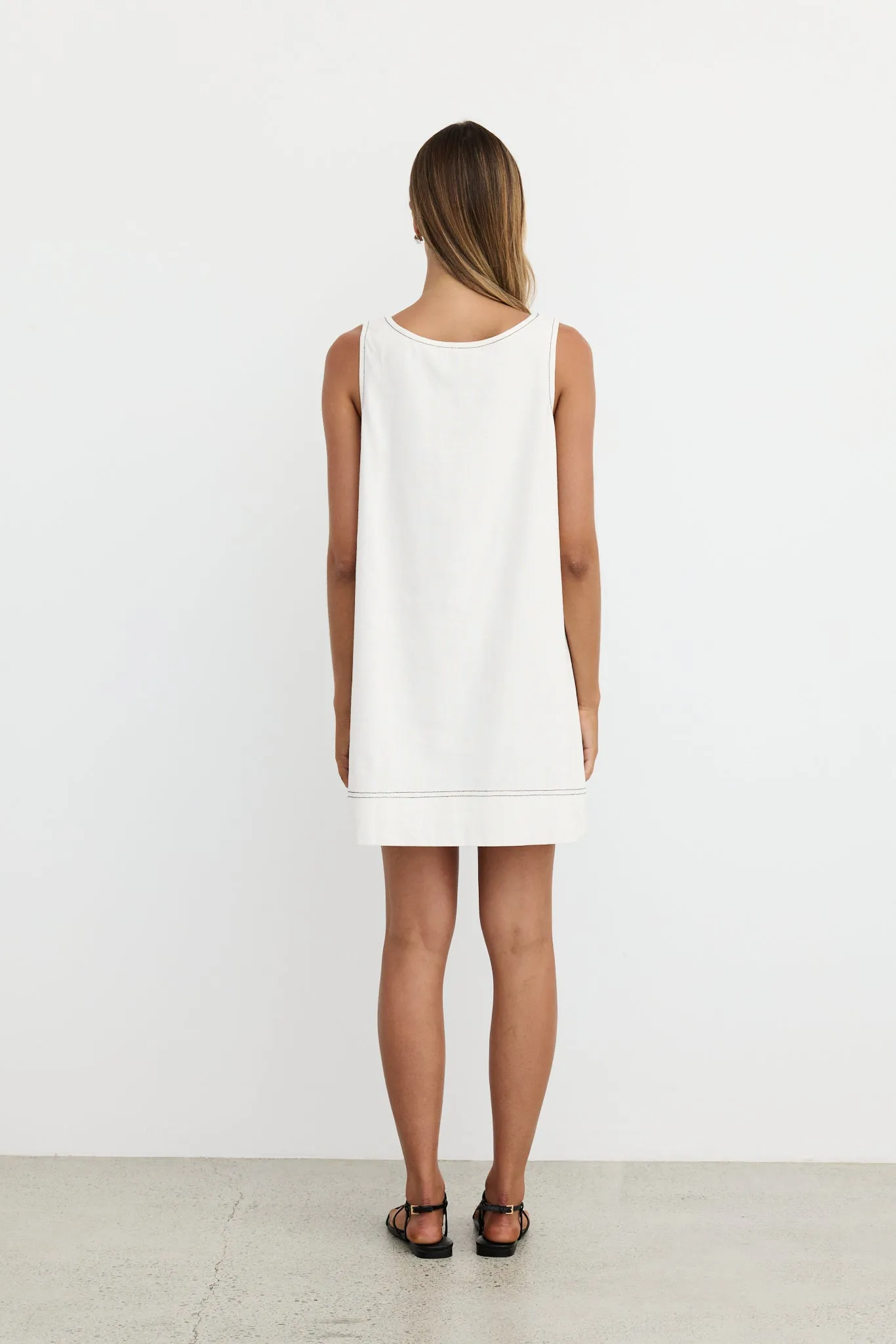 Gwen Mini Dress (White)