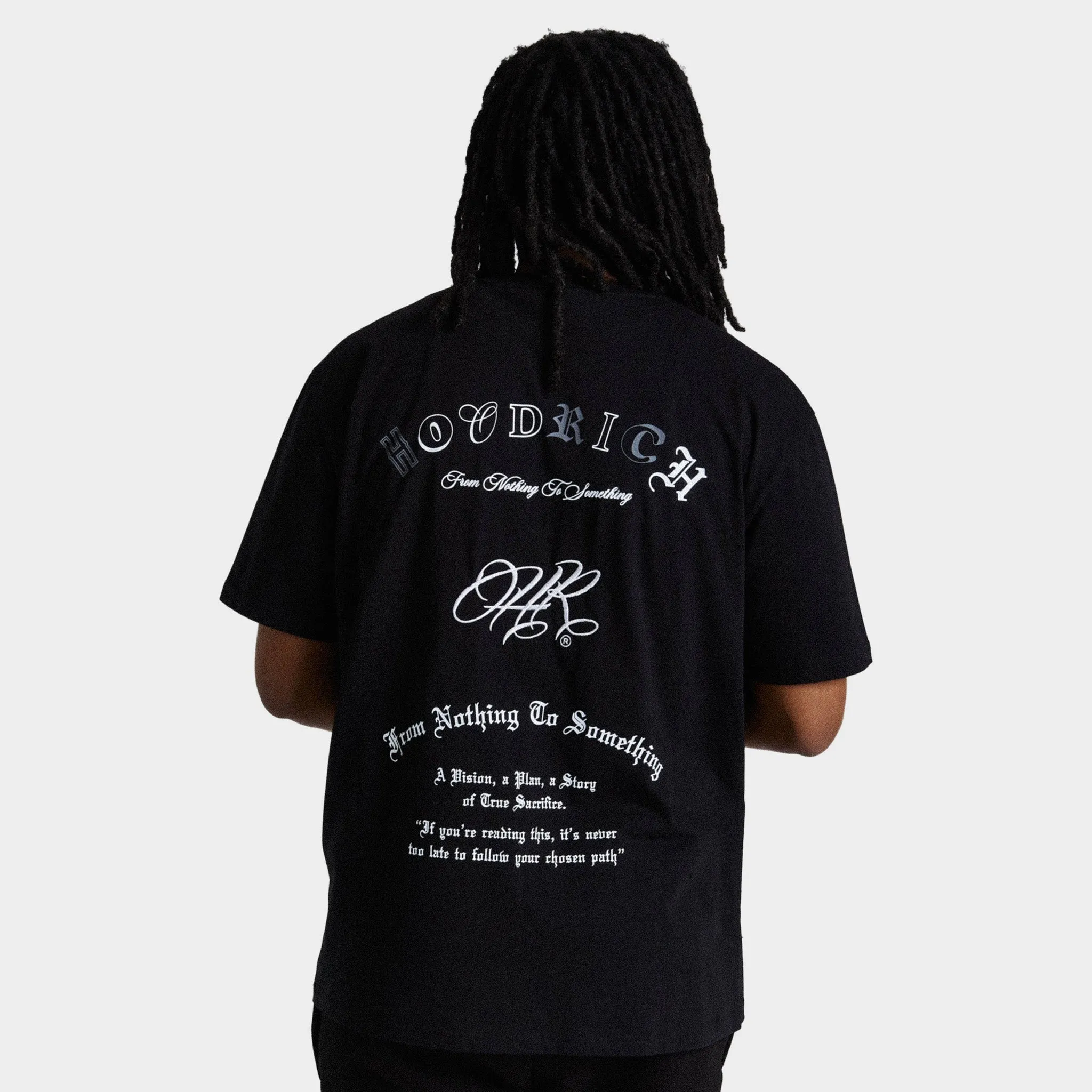 Hoodrich Heat Graphic T-Shirt Black / White - Lava Smoke