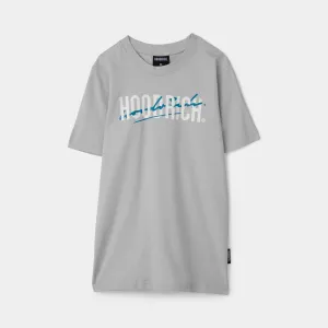 Hoodrich Juniors' Lynk Tee Quiet Gray / White - Blue Danube