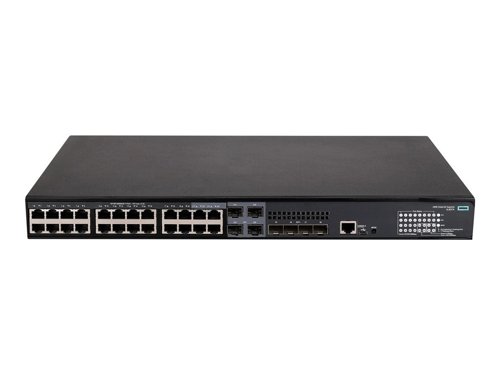 HPE FlexNetwork 5140 24G PoE  4SFP  EI - Switch - L3 - smart - 24 x 10/100/1000 (PoE )   4 x combo 10/100/1000Base-T (PoE ) / JL827A#B2E