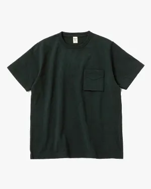 Jackman Dotsume Pocket Tee - Dark Ivy