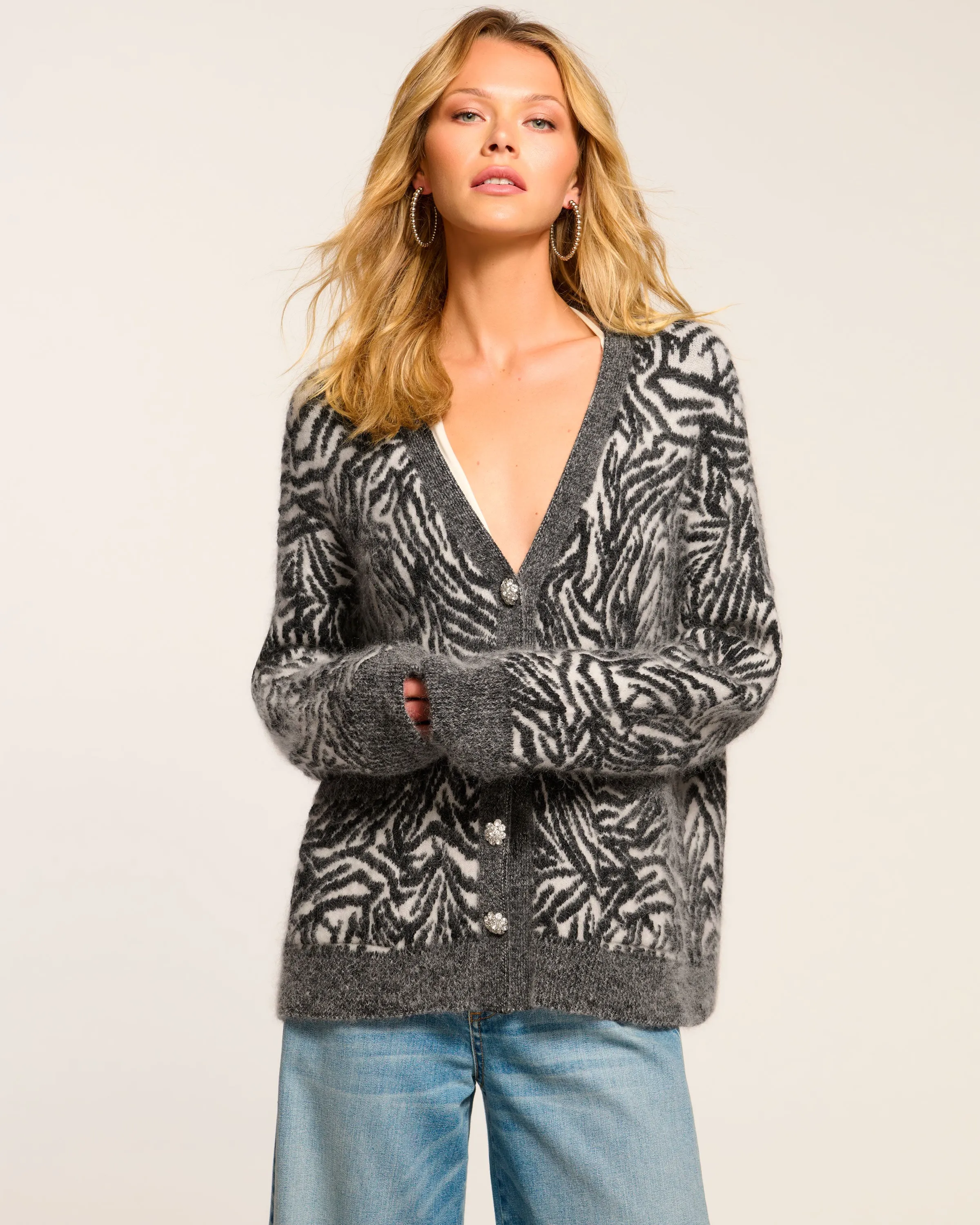 Jelena V-Neck Cardigan Sweater