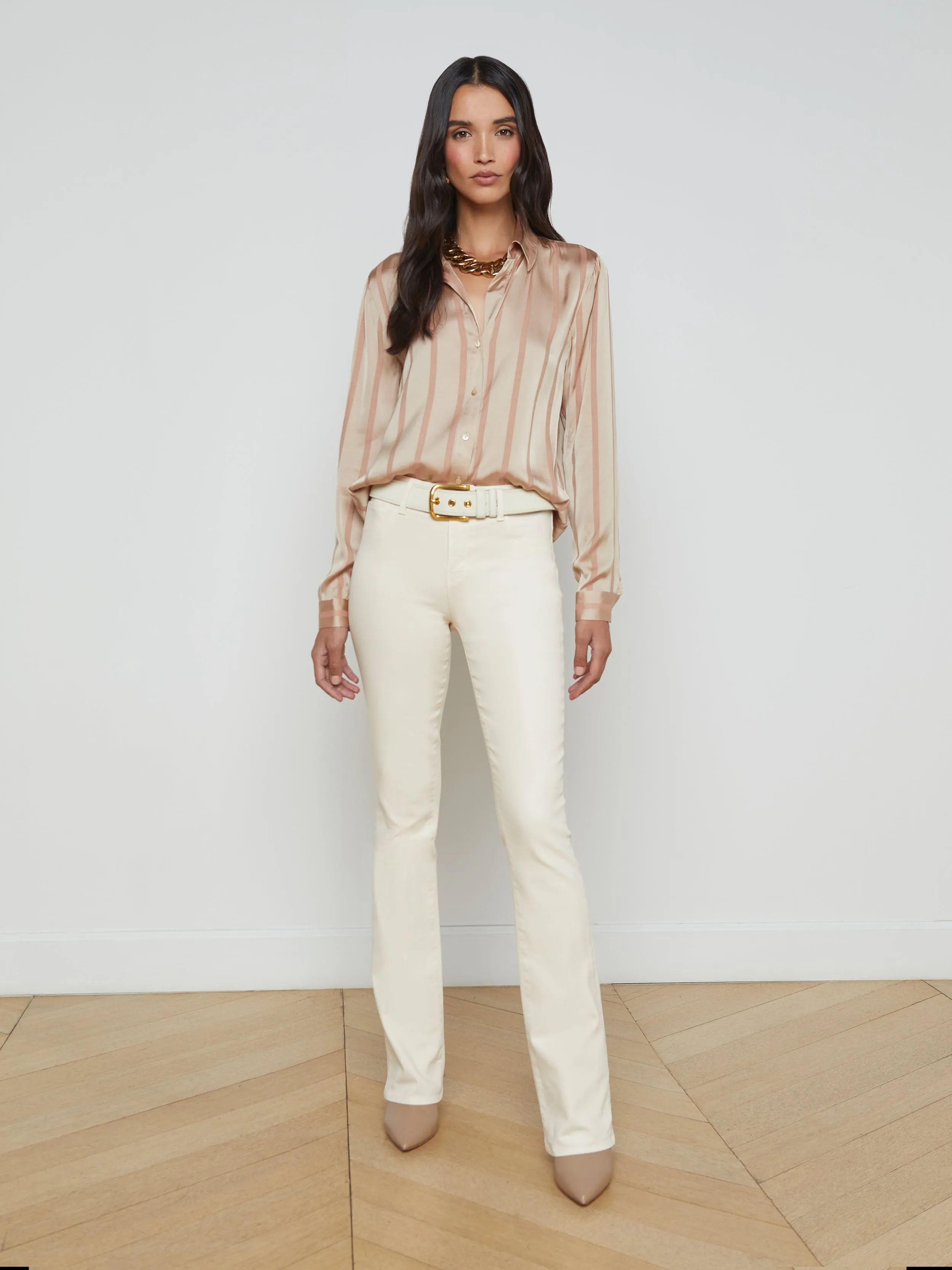 Laurent Satin Blouse