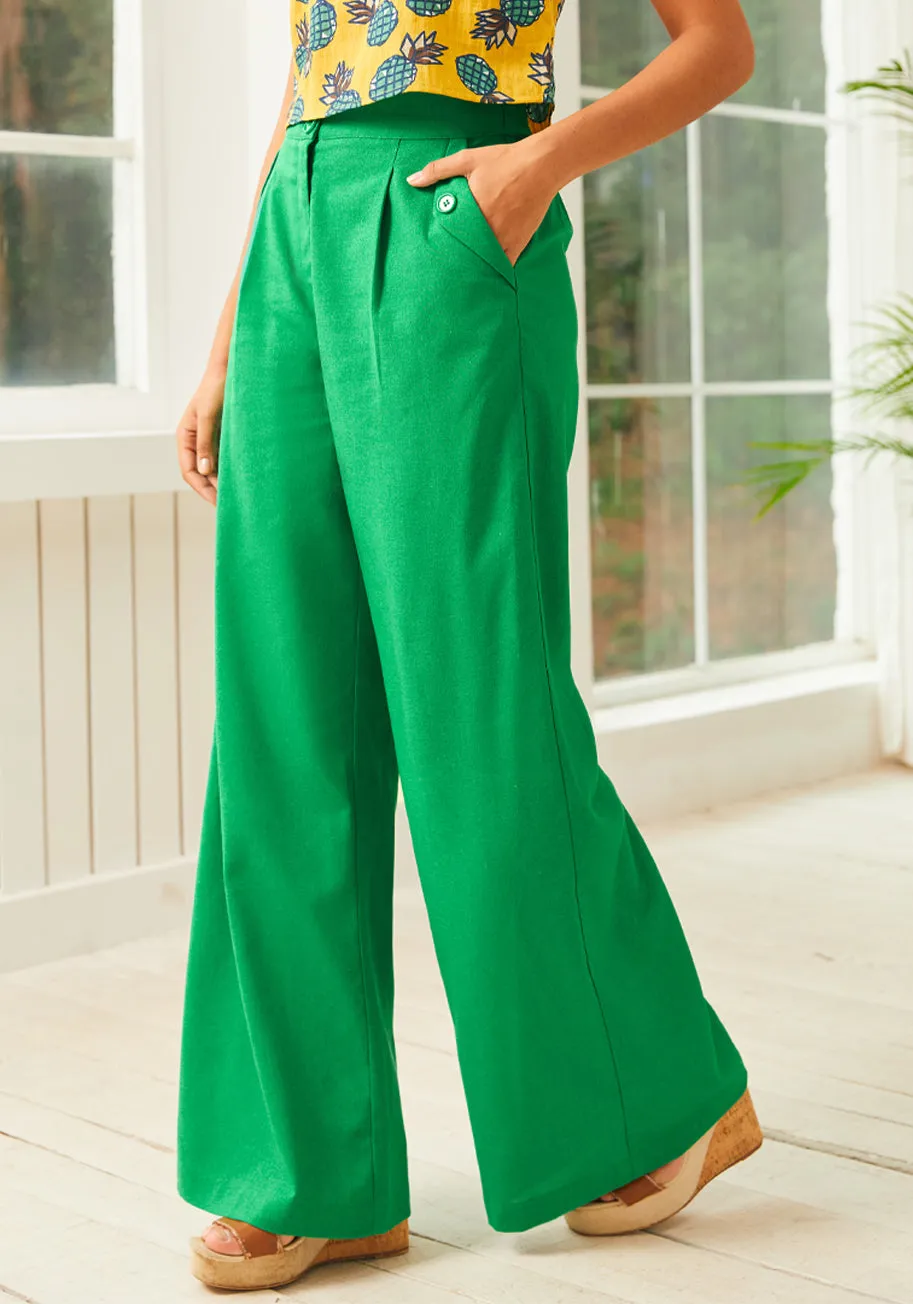 Lazy Afternoon Wide Leg Pants