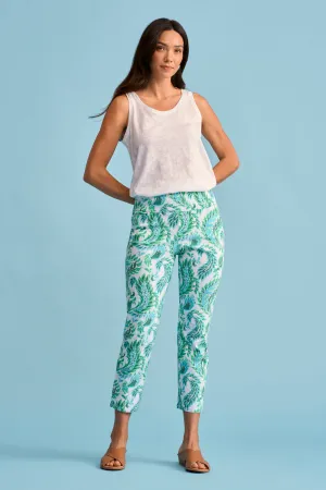 Lightweight Print Pant - Unfurling Fern
