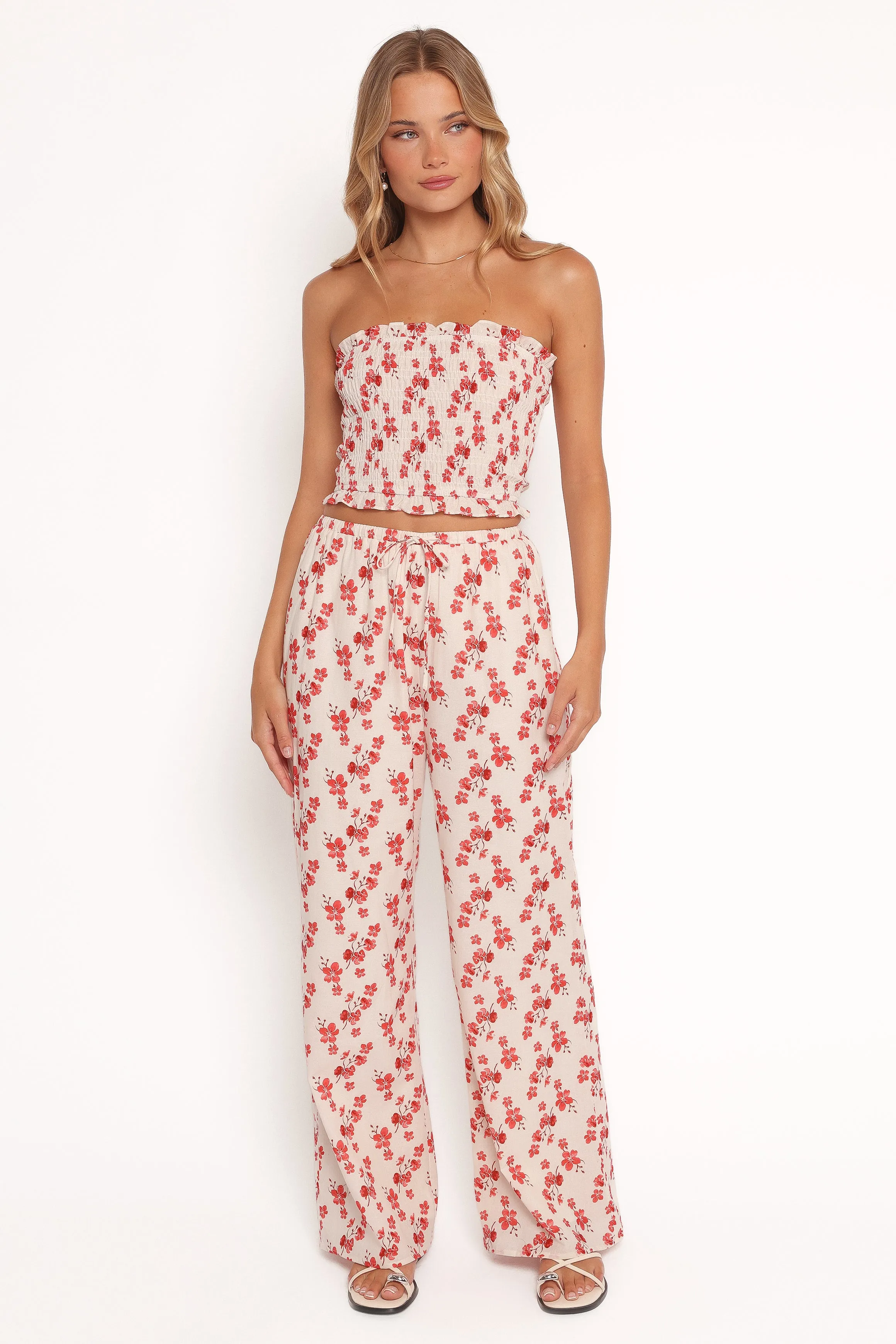Lux Pants - Red Blossom