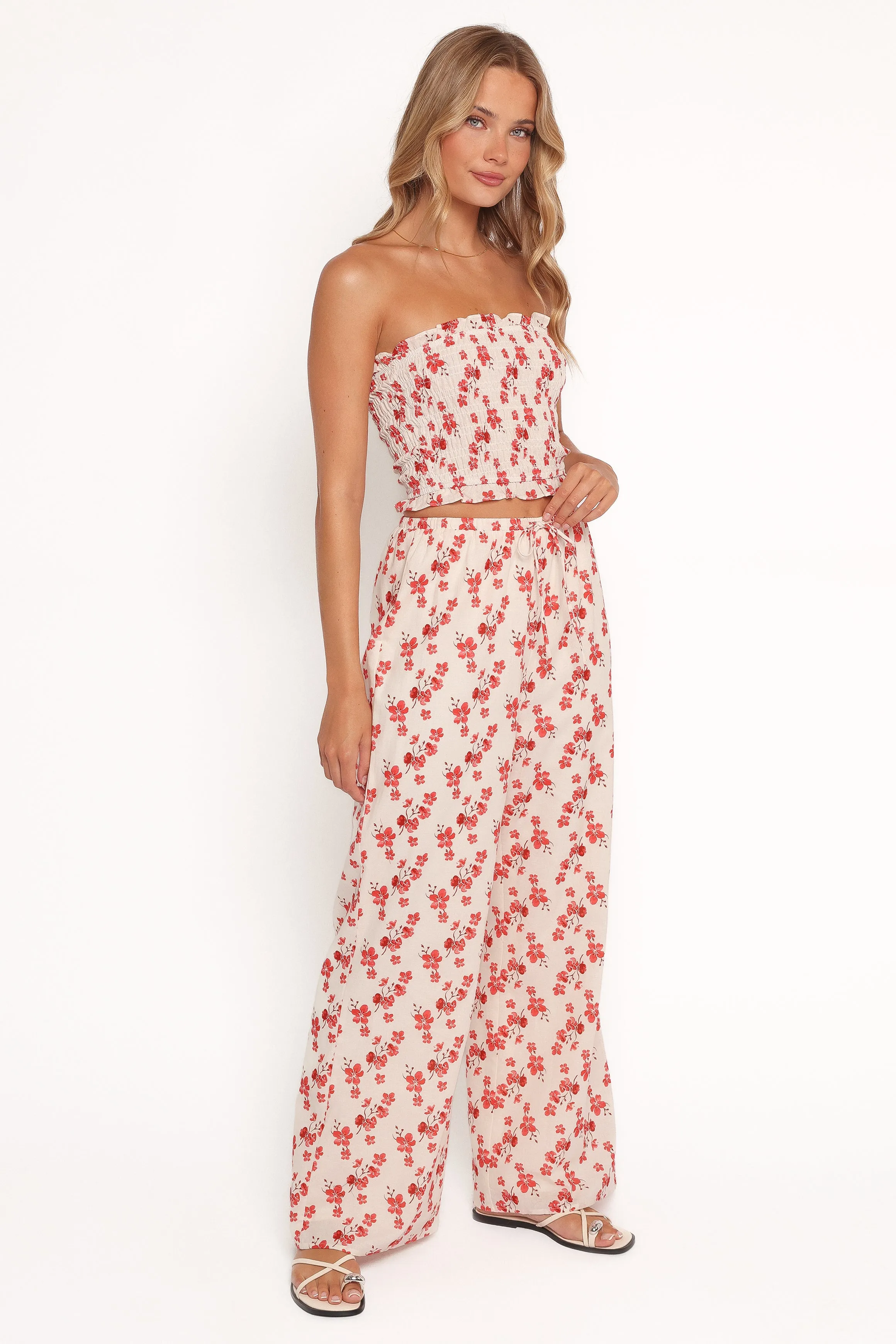 Lux Pants - Red Blossom