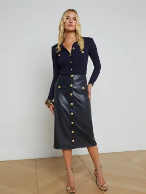 Milann Vegan Leather Skirt