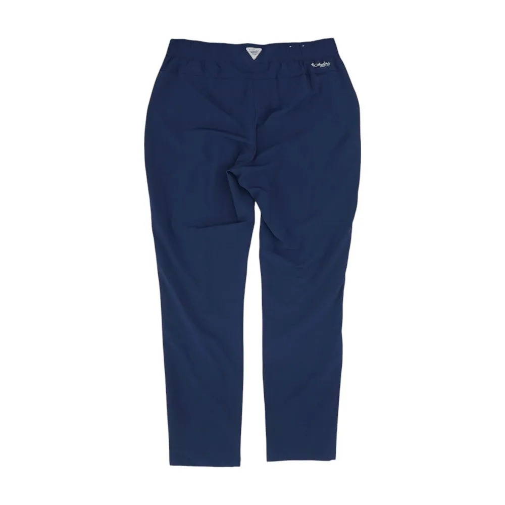 Navy Solid Active Pants