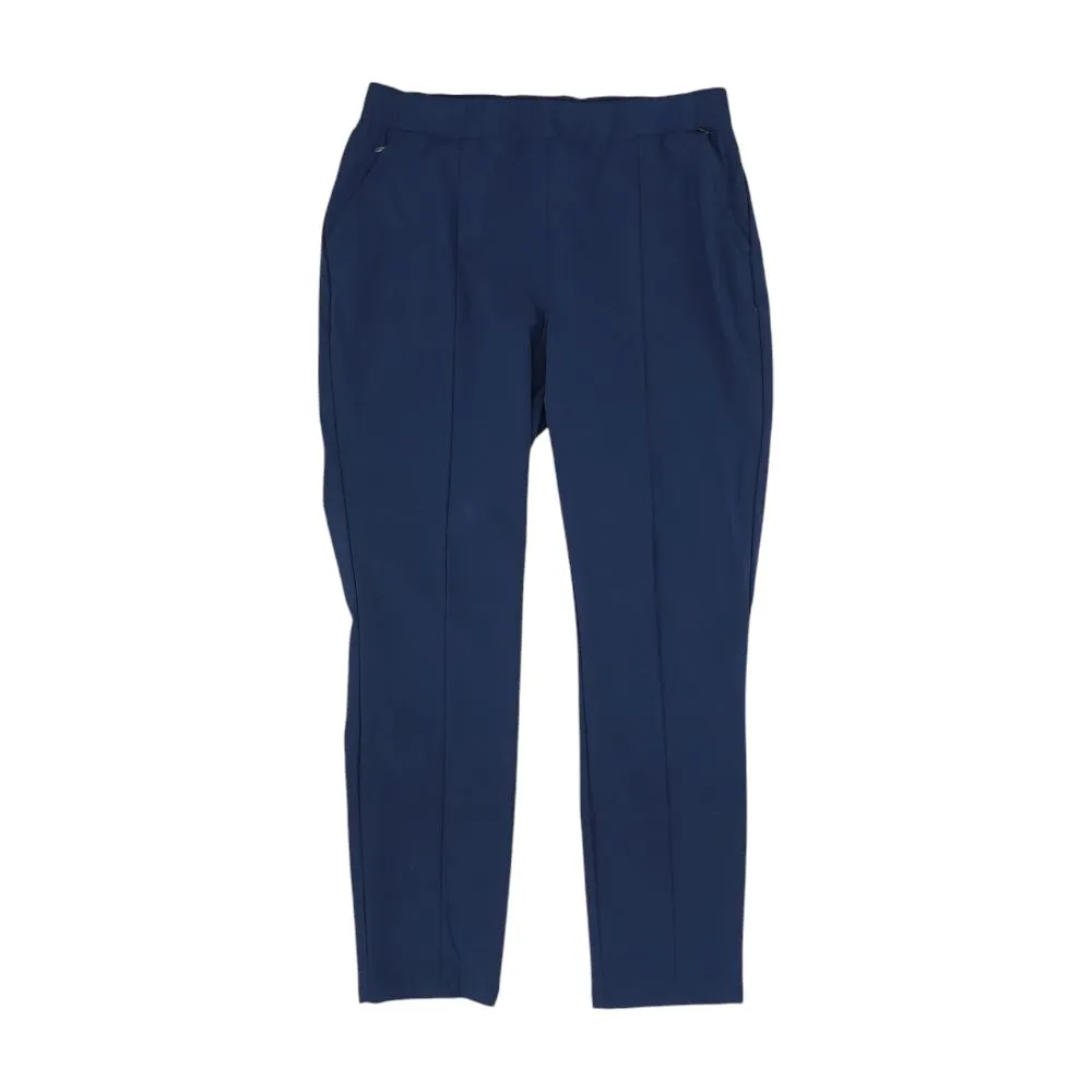 Navy Solid Active Pants
