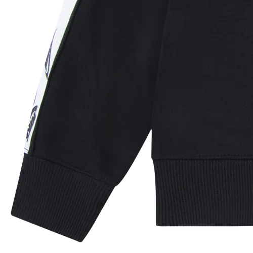 NIKE KID'S LOGO TAPING BLACK FULL ZIP TRACKSUIT SET