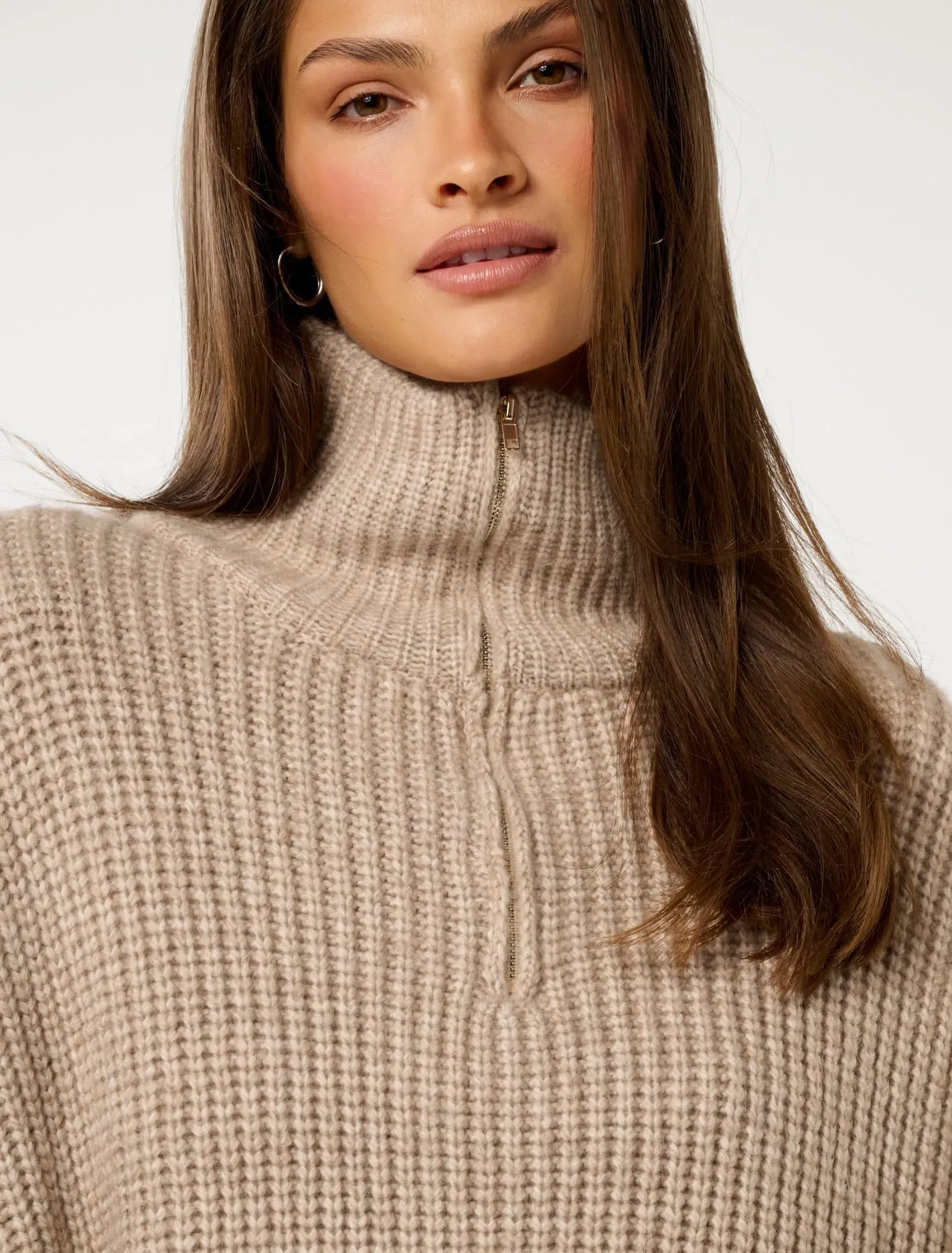 Nina Zip Up Poncho