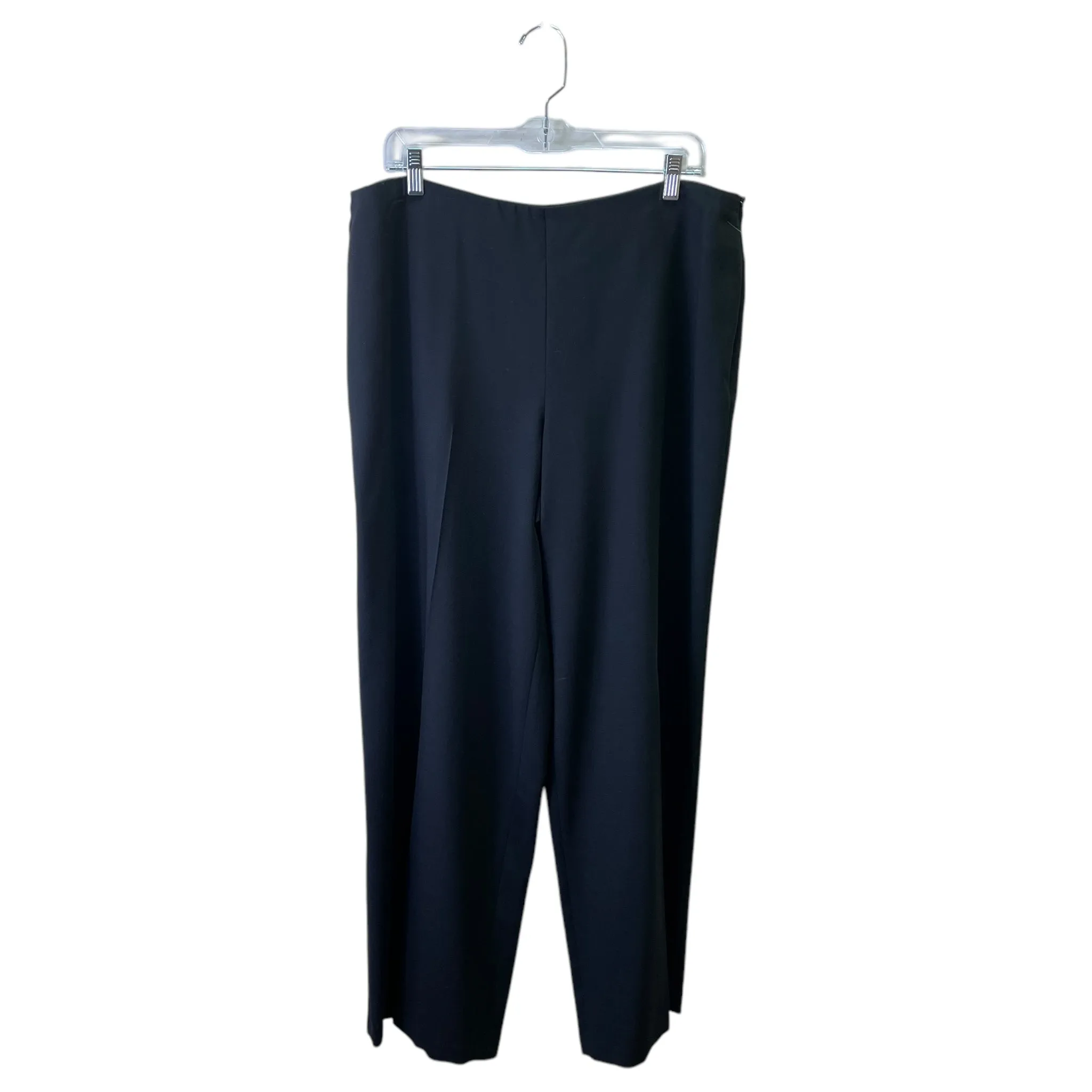 Pants Wide Leg By Eileen Fisher In Black, Size:14