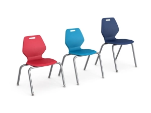Paragon A&D Ready - Chair - injection molded polypropylene - fire truck red READY4L14C-AT